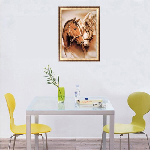 Caballo Diy 5d Taladro Completo Diamante Pintura Bordado Cru