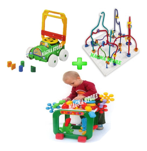 Set Juegos Bebe Didacticos Primera Infancia Laberinto Mesa