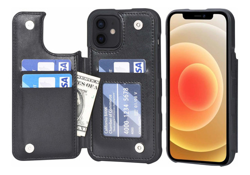 Funda Arae Para Teléfono 12 Y Teléfono 12 Pro Wallet Cover C