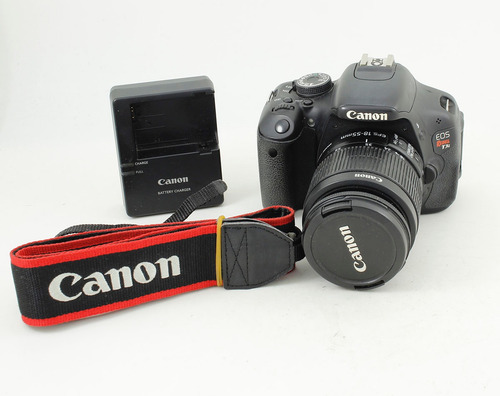 Camara Canon Eos Rebel T3i Con Lente 18-55 Is Negro (Usado)