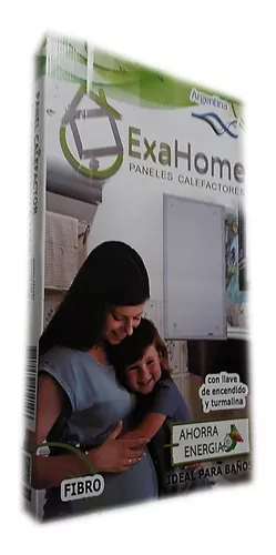 Panel Calefactor Exahome 500w Pie Y Pared P500 Blanco 220v