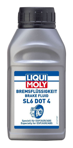 Liquido De Frenos Sintético Dot 4 Sl6 Liqui Moly 250ml 