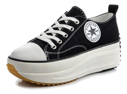 Zapatillas All White Star Traditional White Black Origi [u]