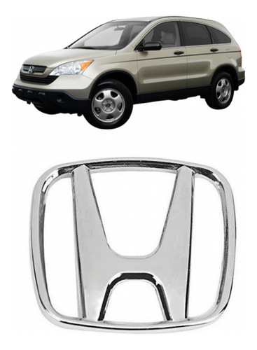 Emblema Cromado Volante Crv 2008 A 2014 Com Pino