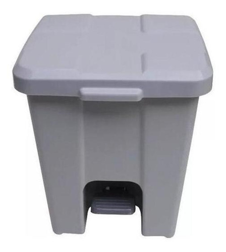 Cesto Quadrado Com Pedal 15 Litros P15 Branco