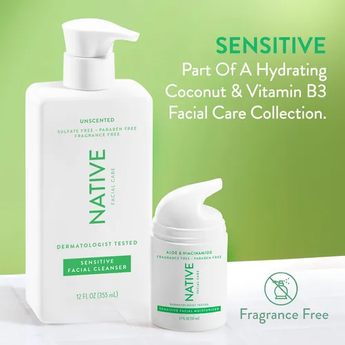 Crema Hidratante Facial Native Sensitive Daily 50 Ml Con Vit
