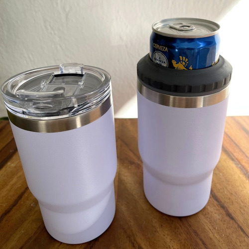 Termo Acero Inoxidable Porta-latas 355 Ml Doble Pared