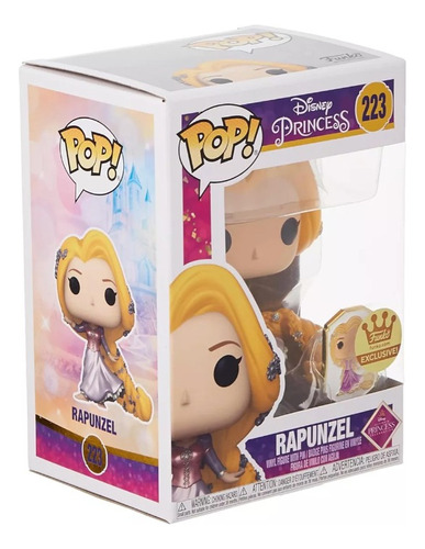 Funko Shop Pop Disney Rapunzel #223 Pin Dorado Descontinuado