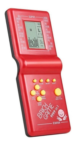 Consola Brick Game 9999 in 1 Standard  color rojo