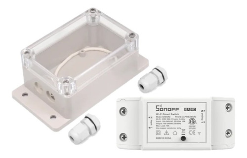 Pack Interruptor Sonoff Basic R2 + Caja Estanca Ip66