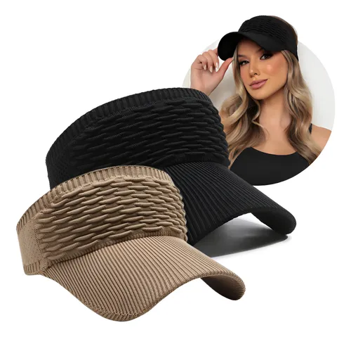 Kit 2 Viseira Sol Praia Verão Esporte Vôlei Feminina