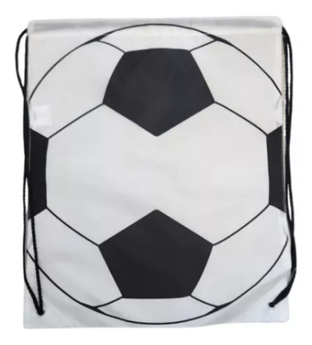 Morral Deportivo Estampado Balon De Soccer 4 Pz