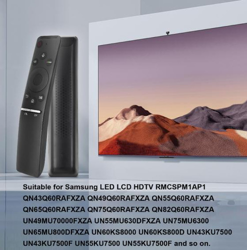 Control Remoto Para Samsung Con Voz Qled Led Lcd Hdtv 4k