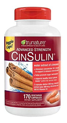 Trunature Advanced Strength Cinsulina 170 Cápsulas