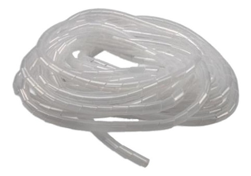 Organizador De Cable Espiral Blanco 10 Metros 1/4