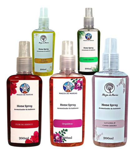 Kit Aromatizador Spray Ambiente Casa Lar Limpeza Espiritual