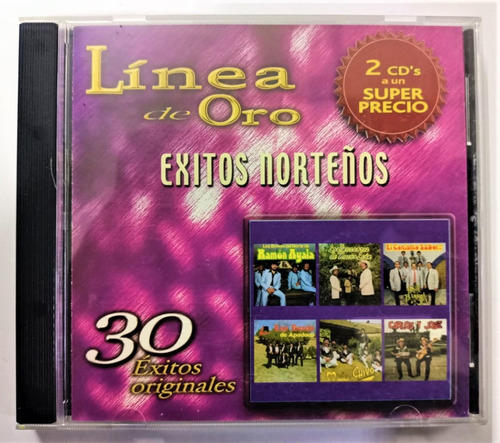 Linea De Oro 30 Exitos Norteños Cd Doble Exc. Cond.