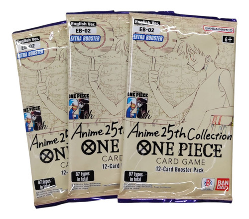 One Piece Anime 25th Collection 3 Booster Pack Eb-02 Inglés