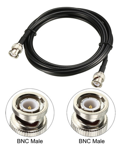 Cable Coaxial Rg58 Bnc Macho A Bnc Macho 50 Ohmios 6 Pies 2