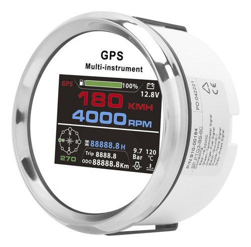 Indicador Gps 10 En 1, Velocímetro Digital De 85 Mm