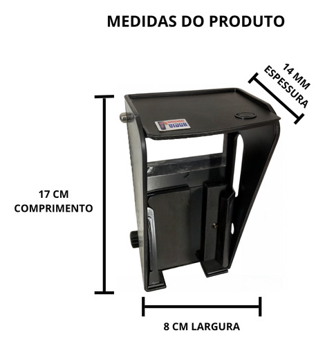 Suporte Celular Super Resistente Quebra Sol Anti Furto