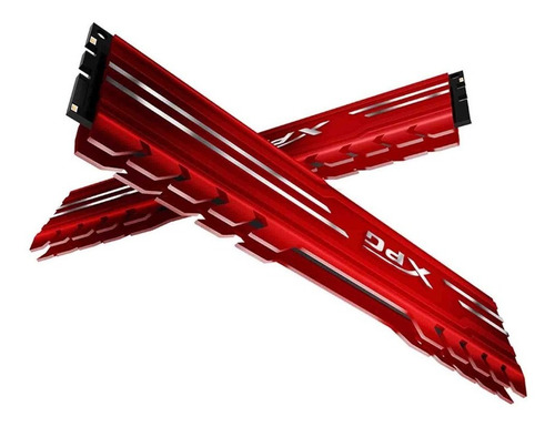 Imagen 2 de 3 de Memoria Ram Adata D10 Ddr4 8gb 2666 Rojo Ax4u26668g16-sr10
