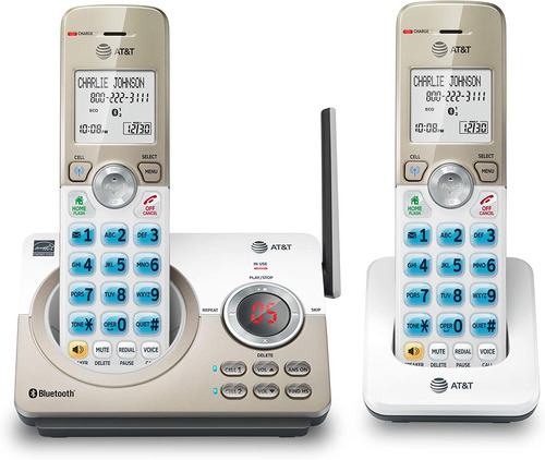 At&t Dl72219 Dect 6.0 Telefono Inalambrico De 2 Telefonos