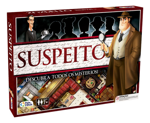 Jogo Suspeito Detetive Descubra Os Mistérios 2 A 6 Jogadores