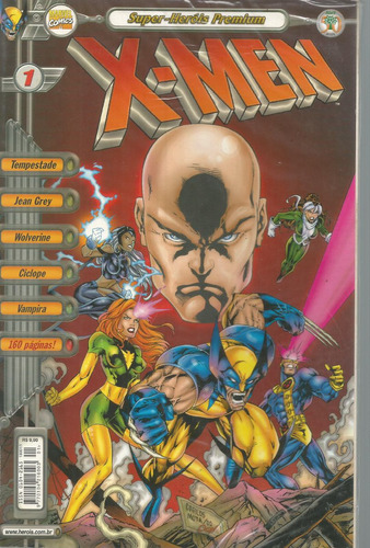 X-men Super-herois Premium 01 - Abril - Bonellihq Cx252 R20