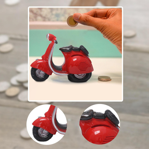 Piggy Bank Saving Pot Ornament Decoración Del Motocicleta