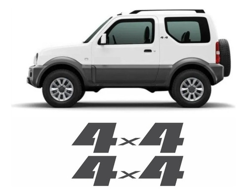 Kit Adesivos Emblema 4x4 Suzuki Jimny 4x4 Cor PADRÃO