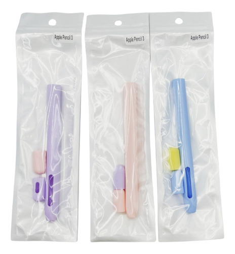 Fundas De Silicona For Apple Pencil De 3da Generación, 3 Pz