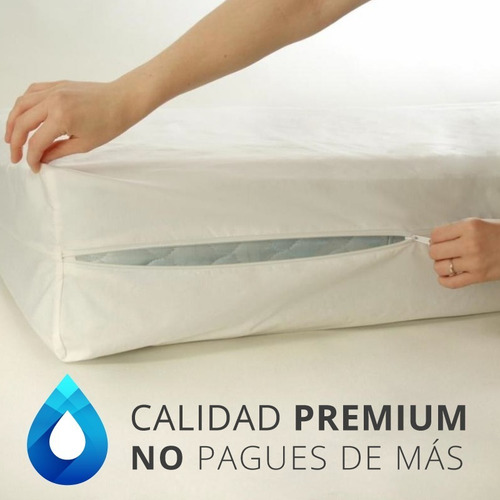 Imagen 3 de 10 de Protector Colchón Total Doble Impermeable Antiácaros