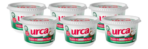 6 Sabão Em Pasta De Coco Urca - Feito Com Óleo De Coco 500g