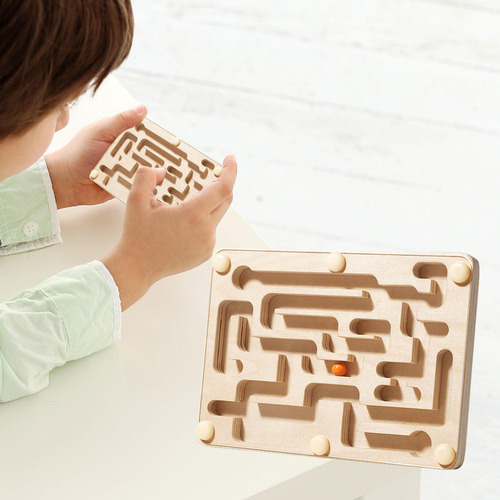 Juego De Mesa De Laberinto De Madera, Laberinto De Bolas