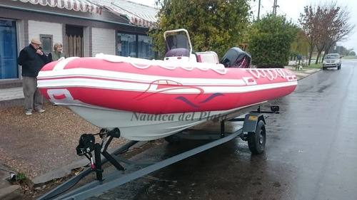 Imagen 9 de 15 de Semirrigido Viking 490 Victory Equipado Y Mercury 40hp Elpt