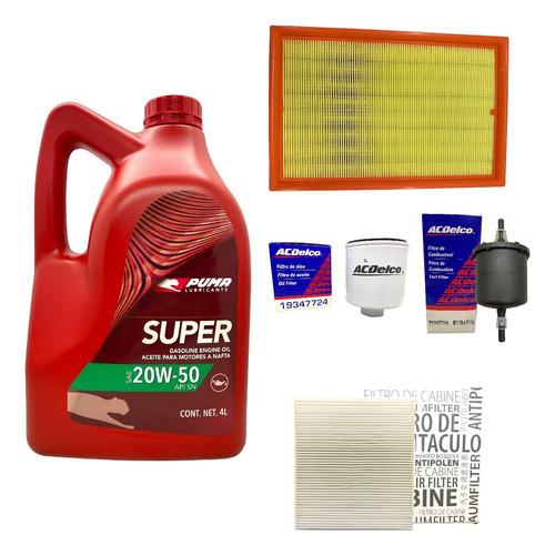 Kit Service Puma 20w50 + 4 Filtros Vw Fox Suran 2004 A 2010