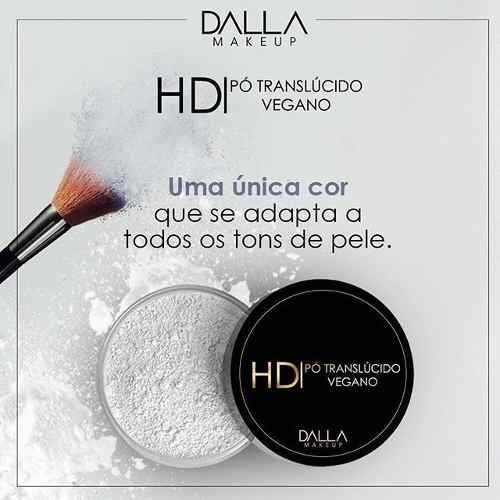 Imagem 2 de 3 de Po Facial Translúcido Hd Vegano Dalla