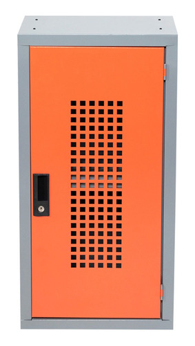 Locker Metálico 1 Puerta Naranja Oficina O Casa Marca Alvek