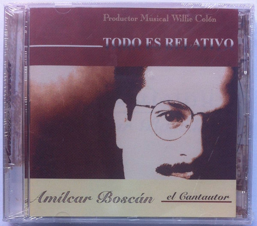 Amilcar Boscan. Todo Es Relativo. Cd Original, Nuevo