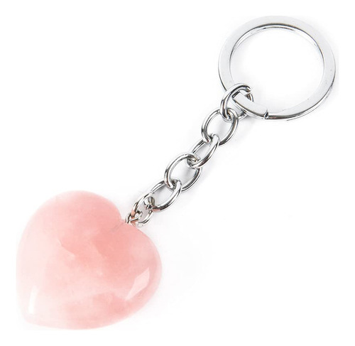 Ygline Llavero De Piedra De Cristal De Amor Natural Con For.