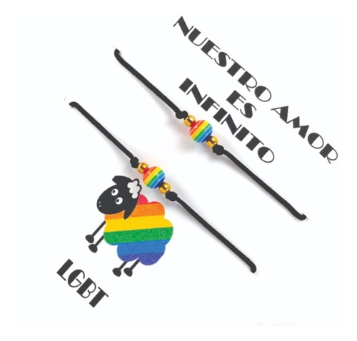 Dou De Pulseras Lgbt Pride Orgullo Amor Arcoiris Gay