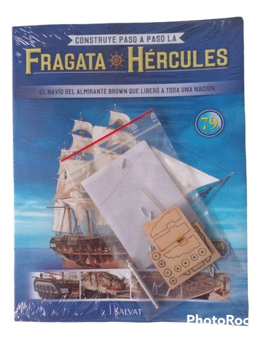 Fascículo + Pieza P/armar La Fragata Hércules N° 79. Nuevo