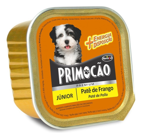 Pate Premium Para Cachorros Primocao 300 Gr