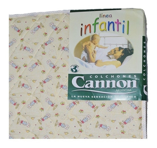 Colchón Cannon 120x60x10 Bebé Practicuna Infantil Cuna