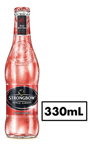 Sidra De Manzana Strongbow Red Berries Botella 355 ml