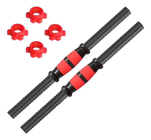 2 Pçs Haltere Haste Barra Barra Antiderrapante Aperto 35cm