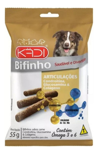 Petisco Para Cães Bifnho Articulações Sabor Carne Kadi 55g