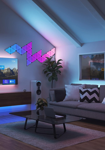 Formas De Nanoleaf Wifi Y Hilo Smart Rgbw 16m+ Color Led Gam
