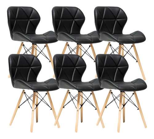 Pack X6 Silla Eames Acolchada Radar